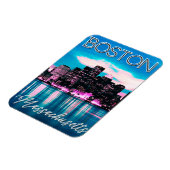Boston Massachusetts Skyline Magnet (Linke Seite)