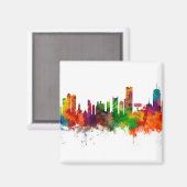 Boston Massachusetts Skyline Magnet (Vorderseite/Rückseite)