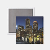 Boston, Massachusetts Skyline Magnet (Vorderseite/Rückseite)