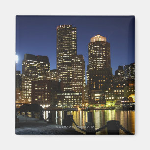 Boston, Massachusetts Skyline Magnet