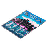 Boston Massachusetts Skyline Notizblock (Linke Seite)
