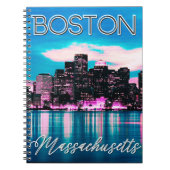 Boston Massachusetts Skyline Notizblock (Vorderseite)