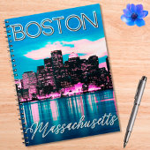 Boston Massachusetts Skyline Notizblock