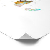 Boston Massachusetts Skyline Poster (Ecke)