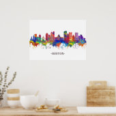 Boston Massachusetts Skyline Poster (Küche)