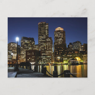 Boston, Massachusetts Skyline Postkarte
