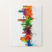 Boston Massachusetts Skyline Puzzle (Vertikal)