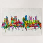 Boston Massachusetts Skyline Puzzle (Horizontal)