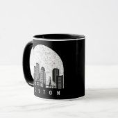 Boston Massachusetts Skyline Tasse (Vorderseite Links)