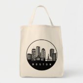 Boston Massachusetts Skyline Tragetasche (Vorne)