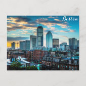 Boston Massachusetts Skyline Travel Foto Postkarte (Vorderseite)