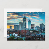 Boston Massachusetts Skyline Travel Foto Postkarte (Vorne/Hinten)