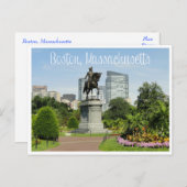 Boston Massachusetts Skyline - USA Postkarte (Vorne/Hinten)