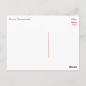 Boston, Massachusetts, Skyline Vereinte Staaten Postkarte (Rückseite)