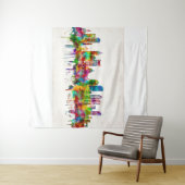 Boston Massachusetts Skyline Wandteppich (Beispiel (Horizontal))