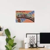 Boston, Massachusetts (Stadt Bean) Poster (Heimbüro)