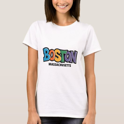 Boston Massachusetts T-Shirt (Vorderseite)
