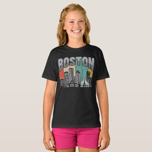 Boston Massachusetts T-Shirt (Vorne ganz)