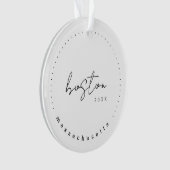 Boston, Massachusetts Travel United Staaten Simple Ornament (Vorderseite)