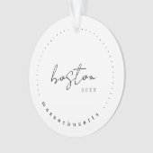 Boston, Massachusetts Travel United Staaten Simple Ornament (Vorderseite)