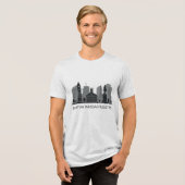 Boston Massachusetts Tri-Blend Shirt (Vorderseite voll)