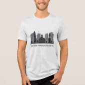 Boston Massachusetts Tri-Blend Shirt (Vorderseite)