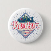 Boston Massachusetts United Staaten Vintag USA Button (Vorderseite)