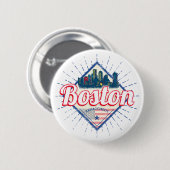 Boston Massachusetts United Staaten Vintag USA Button (Vorne & Hinten)