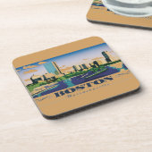 Boston, Massachusetts Untersetzer (Linke Seite)