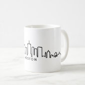 BOSTON Massachusetts USA City Skyline Silhouette Kaffeetasse (VorderseiteRechts)