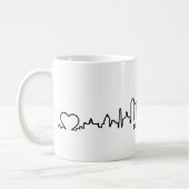 BOSTON Massachusetts USA City Skyline Silhouette Kaffeetasse (Links)