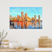 Boston, Massachusetts, USA Poster (Küche)