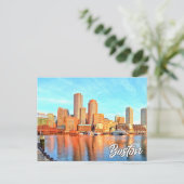 Boston, Massachusetts, USA Postkarte (Stehend Vorderseite)