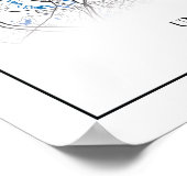 Boston Massachusetts USA Travel City Map Poster (Ecke)