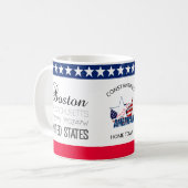 Boston, Massachusetts, Vereinigte Staaten, elegant Kaffeetasse (Vorderseite Links)