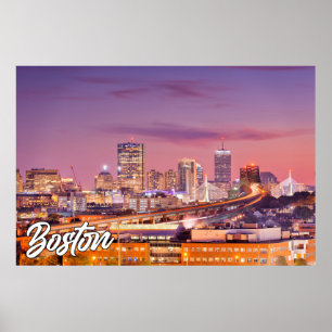 Boston, Massachusetts, Vereinigte Staaten Poster