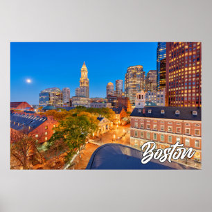 Boston, Massachusetts, Vereinigte Staaten Poster