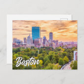 Boston, Massachusetts, Vereinigte Staaten Postkarte (Vorne/Hinten)
