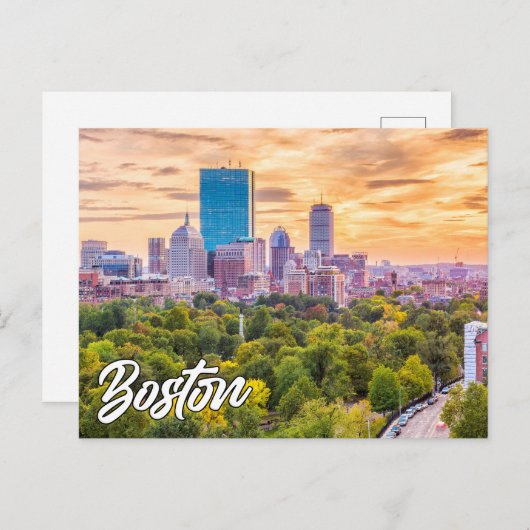 Boston, Massachusetts, Vereinigte Staaten Postkarte (Vorne/Hinten)