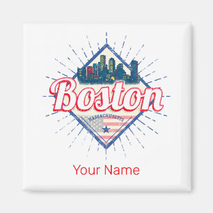Boston Massachusetts Vereinigte Staaten Vintage US Magnet