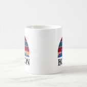 Boston Massachusetts Vintag Cityscape Kaffeetasse (Mittel)