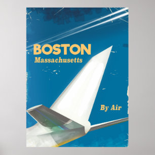 Boston Massachusetts Vintage-Flugposter Poster