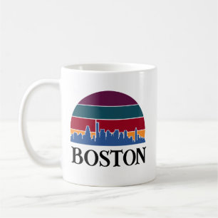 Boston Massachusetts Vintage Stadtansicht Kaffeetasse