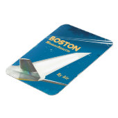 Boston Massachusetts Vintages Flugplakat Magnet (Linke Seite)