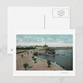 Boston, MassachusettsAllgemeine Sicht auf die Stad Postkarte (Vorne/Hinten)