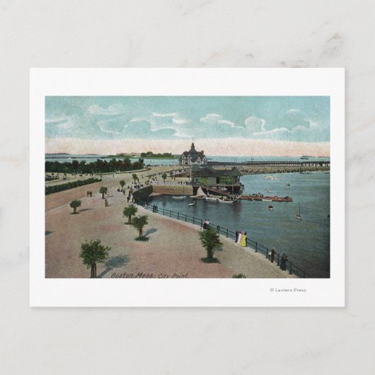 Boston, MassachusettsAllgemeine Sicht auf die Stad Postkarte (Vorderseite)