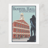 Boston, MassachusettsFaneuil Hall View Postkarte (Vorderseite)