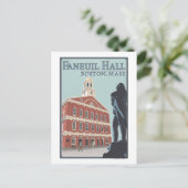 Boston, MassachusettsFaneuil Hall View Postkarte (Stehend Vorderseite)
