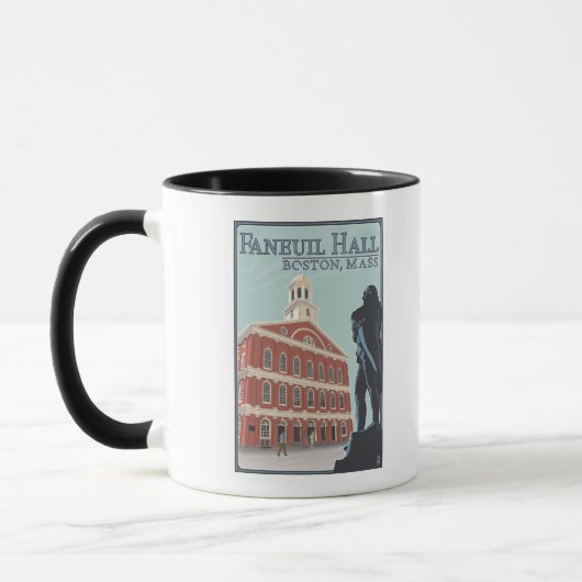 Boston, MassachusettsFaneuil Hall View Tasse (Links)
