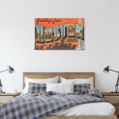 Boston, MassachusettsGroße Buchstabenszenen 2 Leinwanddruck (Insitu (Schlafzimmer))